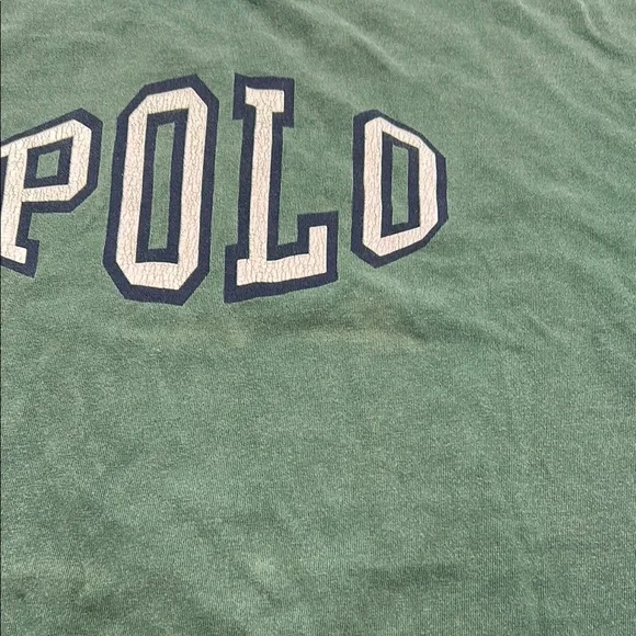 Vintage Polo Ralph Laurem Men's T Shirt XL Green Cotton Made In USA Short Sleeve - Picture 7 of 15